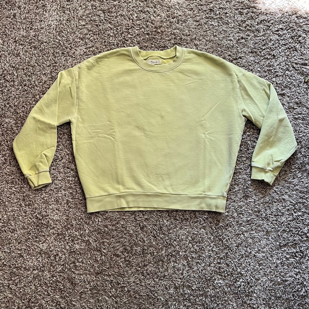 Madewell Light Lime Green Crewneck